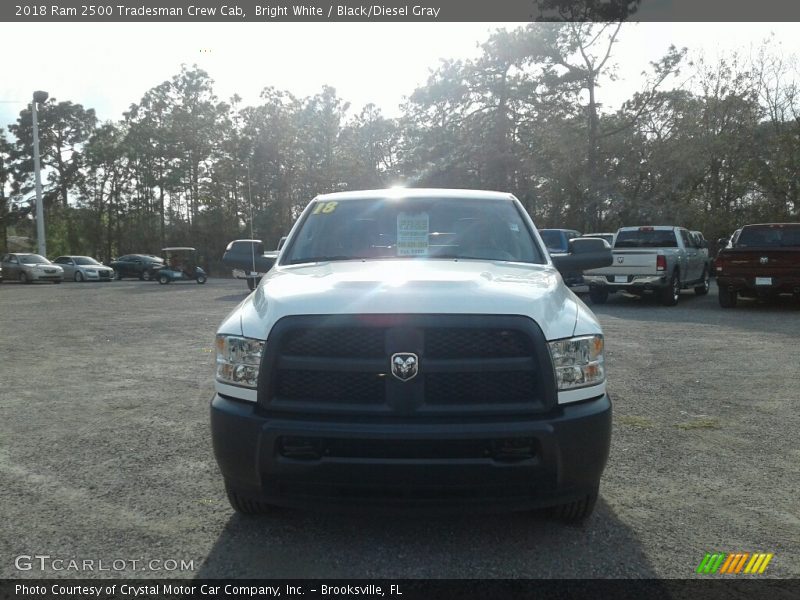 Bright White / Black/Diesel Gray 2018 Ram 2500 Tradesman Crew Cab