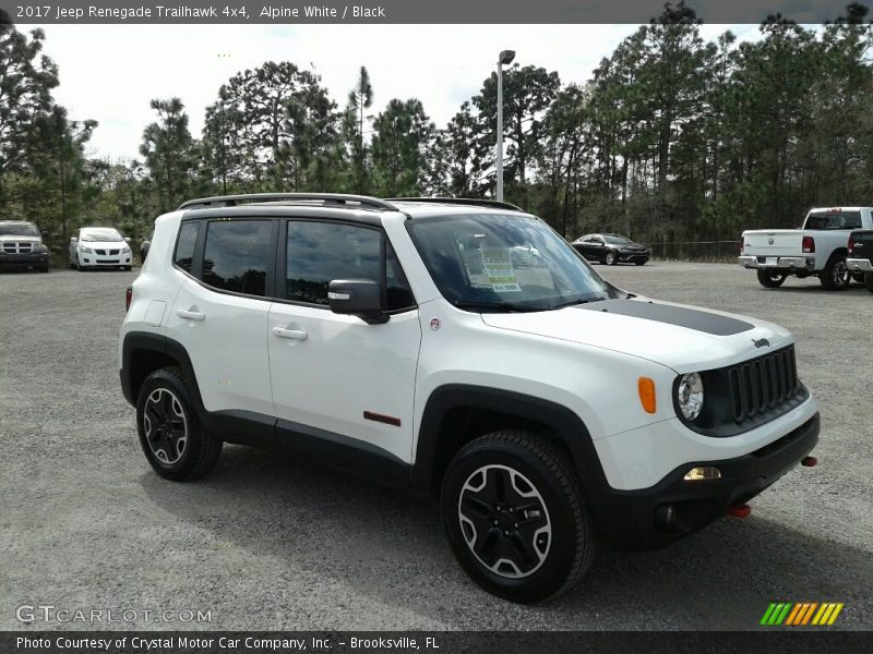 Alpine White / Black 2017 Jeep Renegade Trailhawk 4x4