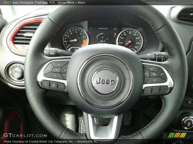 Alpine White / Black 2017 Jeep Renegade Trailhawk 4x4