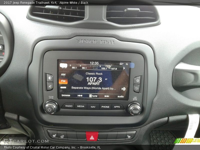 Alpine White / Black 2017 Jeep Renegade Trailhawk 4x4