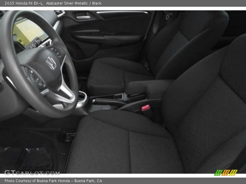 Alabaster Silver Metallic / Black 2015 Honda Fit EX-L