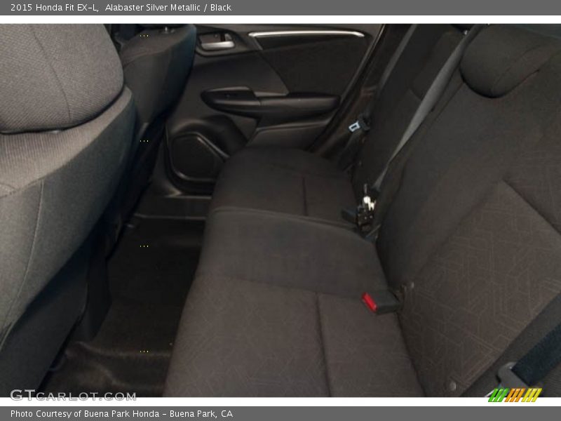 Alabaster Silver Metallic / Black 2015 Honda Fit EX-L