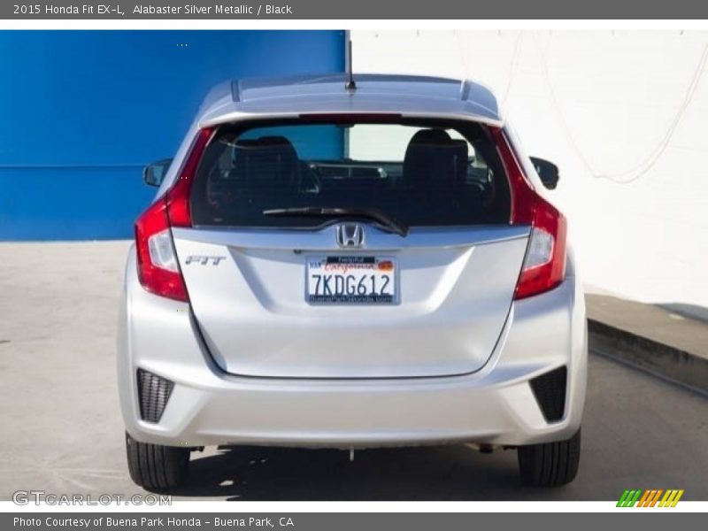 Alabaster Silver Metallic / Black 2015 Honda Fit EX-L