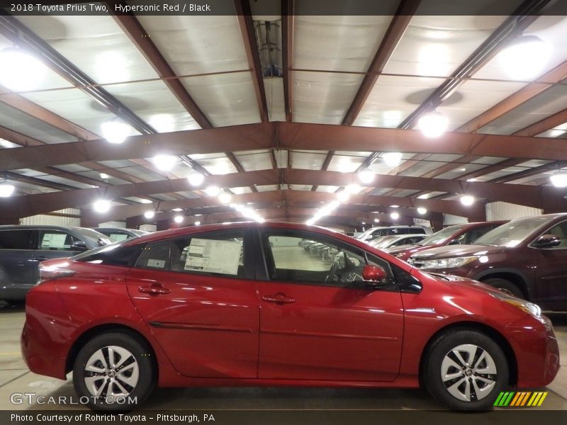 Hypersonic Red / Black 2018 Toyota Prius Two