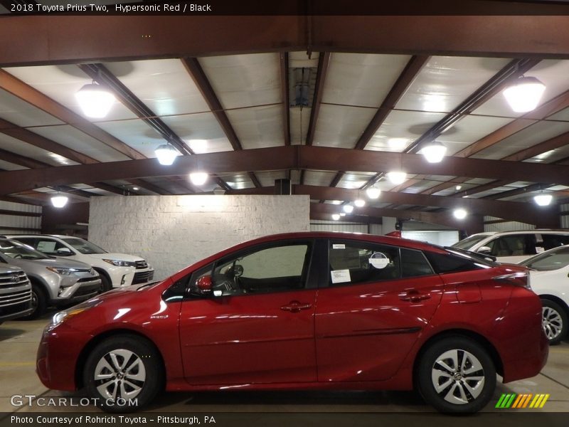 Hypersonic Red / Black 2018 Toyota Prius Two