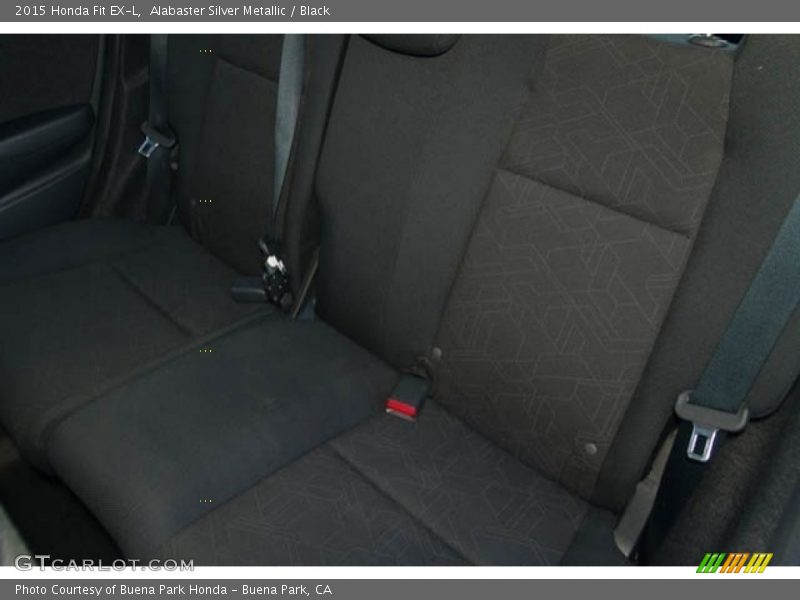Alabaster Silver Metallic / Black 2015 Honda Fit EX-L