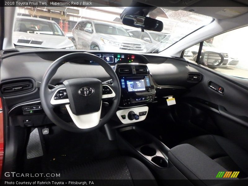 Hypersonic Red / Black 2018 Toyota Prius Two