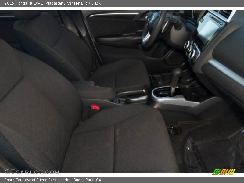 Alabaster Silver Metallic / Black 2015 Honda Fit EX-L