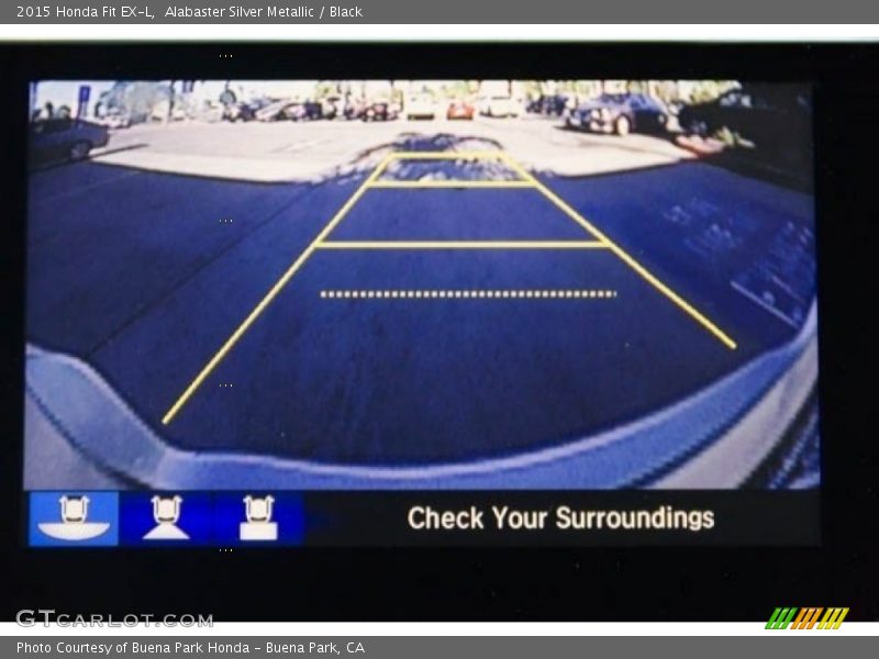 Alabaster Silver Metallic / Black 2015 Honda Fit EX-L