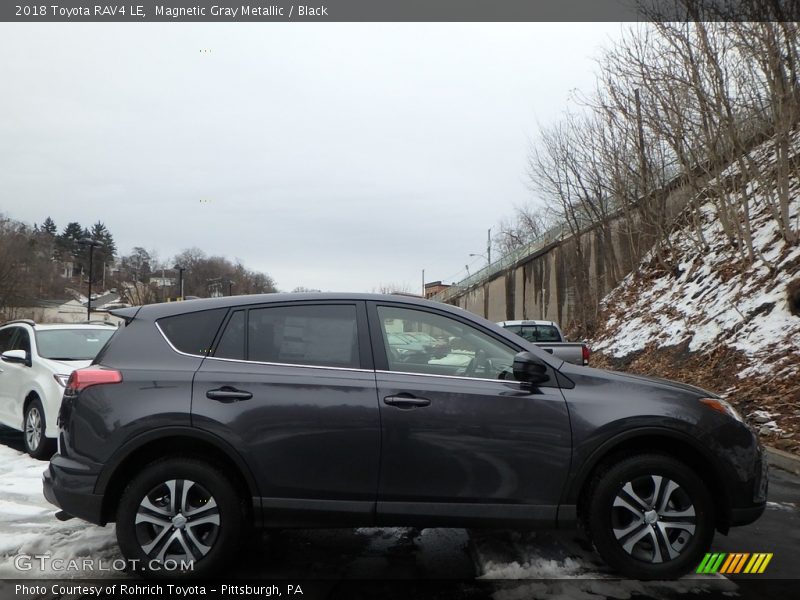 Magnetic Gray Metallic / Black 2018 Toyota RAV4 LE
