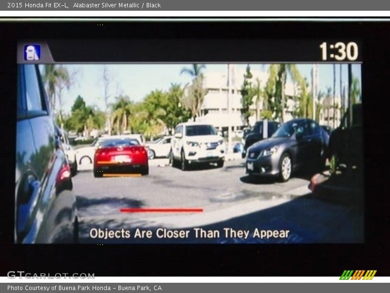 Alabaster Silver Metallic / Black 2015 Honda Fit EX-L