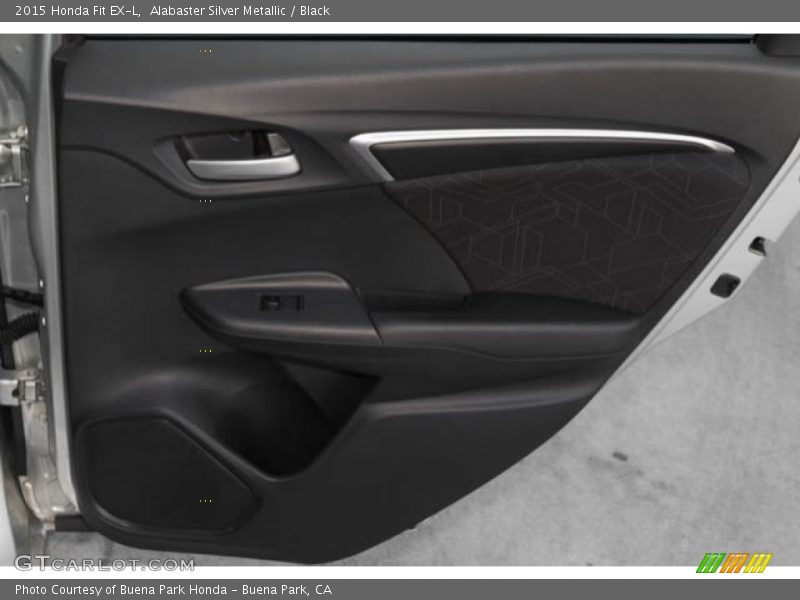 Alabaster Silver Metallic / Black 2015 Honda Fit EX-L