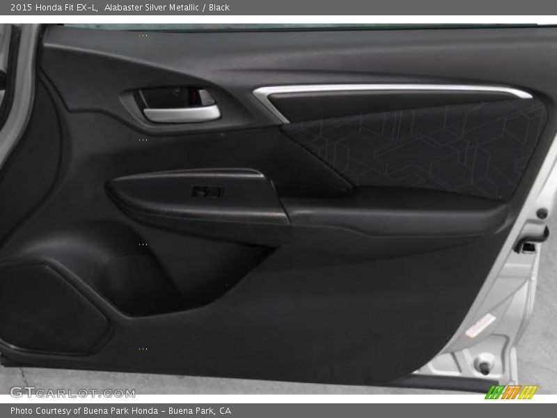 Alabaster Silver Metallic / Black 2015 Honda Fit EX-L