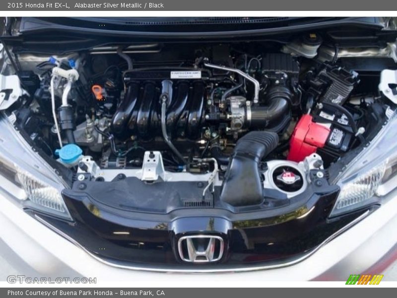 Alabaster Silver Metallic / Black 2015 Honda Fit EX-L