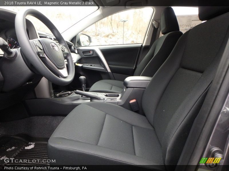 Magnetic Gray Metallic / Black 2018 Toyota RAV4 LE