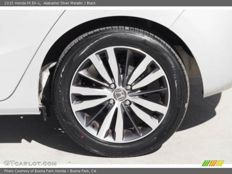Alabaster Silver Metallic / Black 2015 Honda Fit EX-L