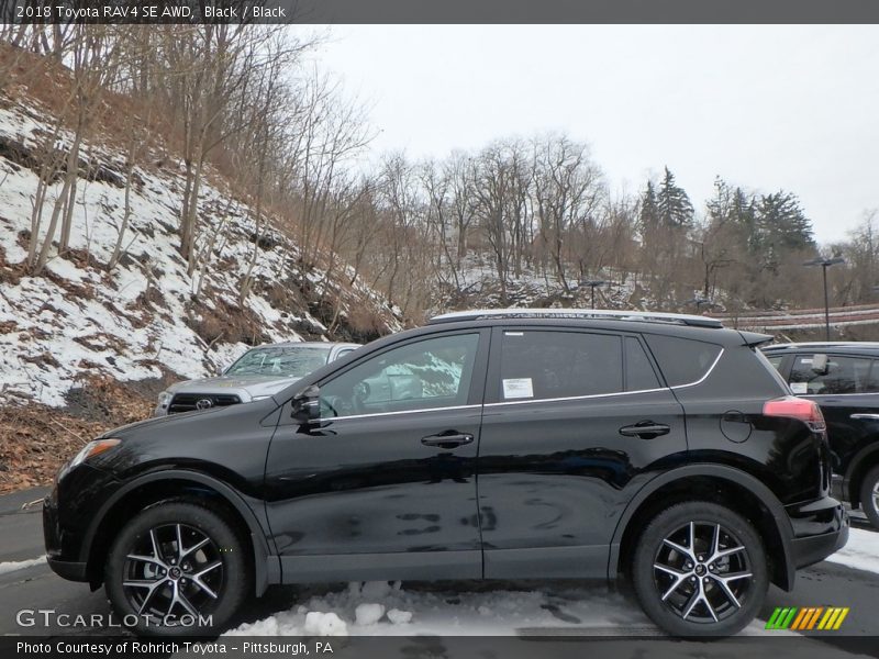 Black / Black 2018 Toyota RAV4 SE AWD