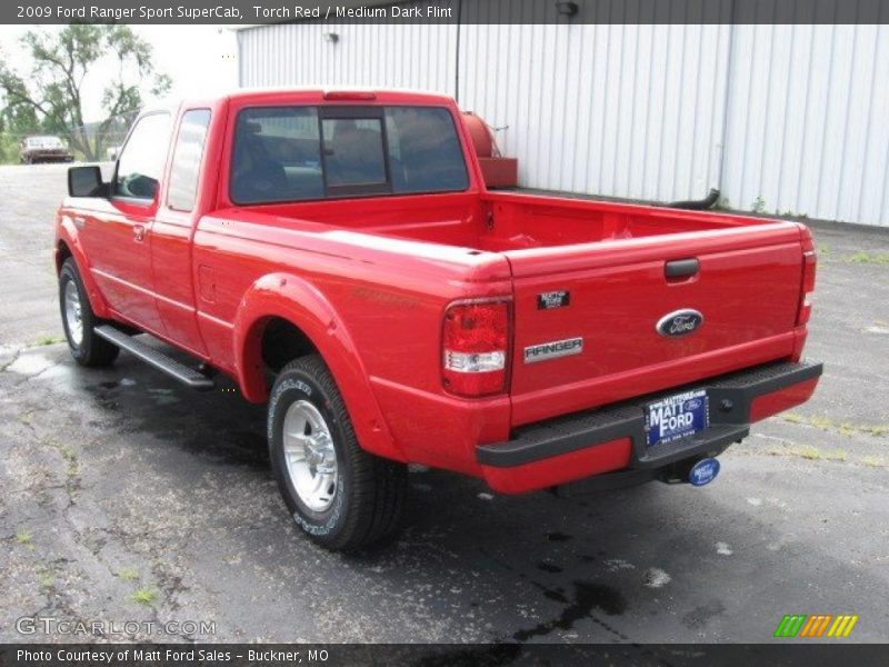 Torch Red / Medium Dark Flint 2009 Ford Ranger Sport SuperCab