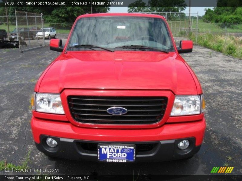 Torch Red / Medium Dark Flint 2009 Ford Ranger Sport SuperCab