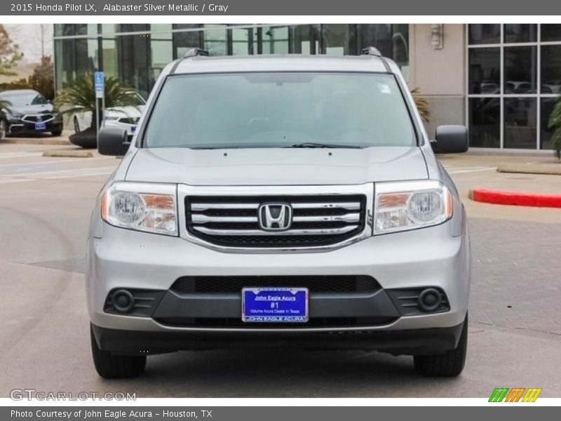 Alabaster Silver Metallic / Gray 2015 Honda Pilot LX