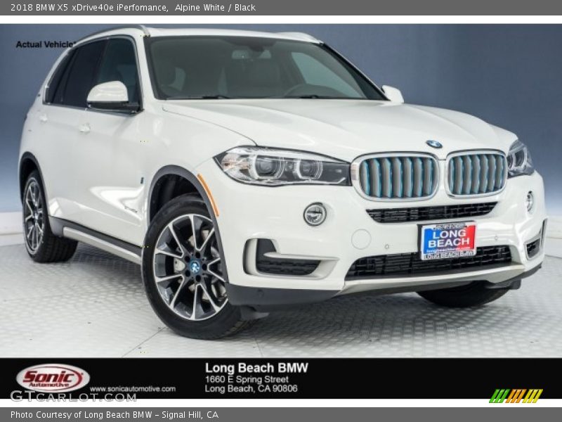 Alpine White / Black 2018 BMW X5 xDrive40e iPerfomance