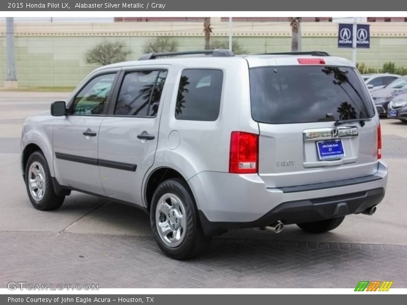 Alabaster Silver Metallic / Gray 2015 Honda Pilot LX