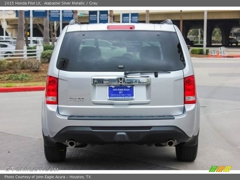 Alabaster Silver Metallic / Gray 2015 Honda Pilot LX