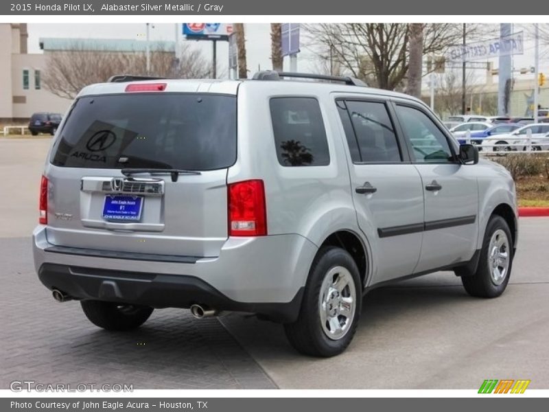 Alabaster Silver Metallic / Gray 2015 Honda Pilot LX