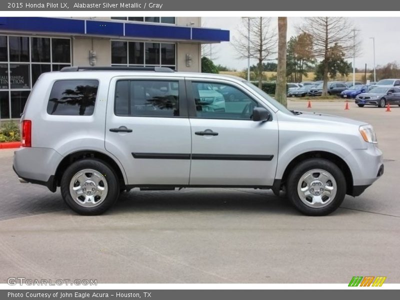 Alabaster Silver Metallic / Gray 2015 Honda Pilot LX