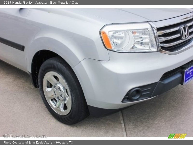 Alabaster Silver Metallic / Gray 2015 Honda Pilot LX