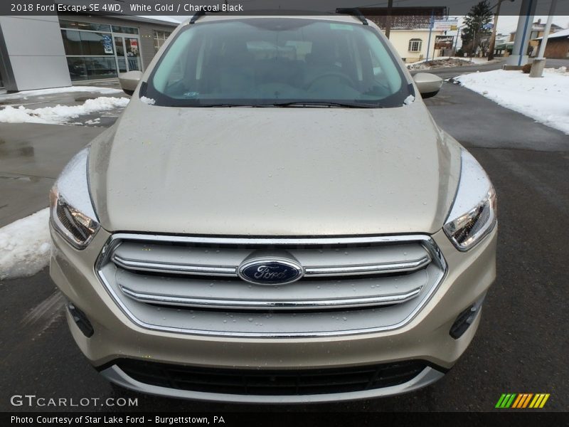 White Gold / Charcoal Black 2018 Ford Escape SE 4WD