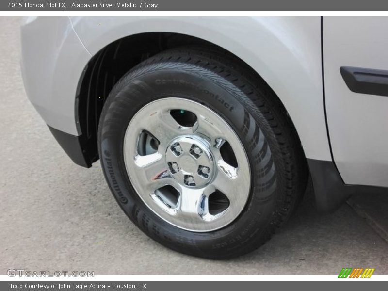 Alabaster Silver Metallic / Gray 2015 Honda Pilot LX