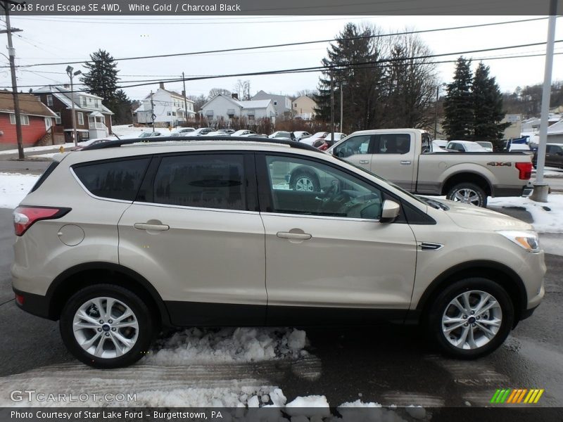 White Gold / Charcoal Black 2018 Ford Escape SE 4WD