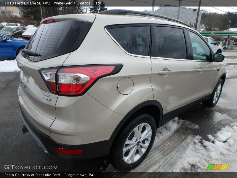 White Gold / Charcoal Black 2018 Ford Escape SE 4WD