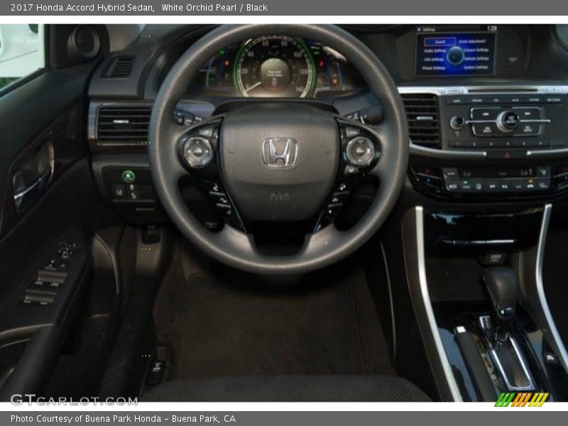 White Orchid Pearl / Black 2017 Honda Accord Hybrid Sedan
