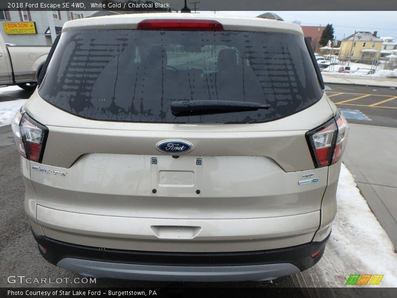 White Gold / Charcoal Black 2018 Ford Escape SE 4WD