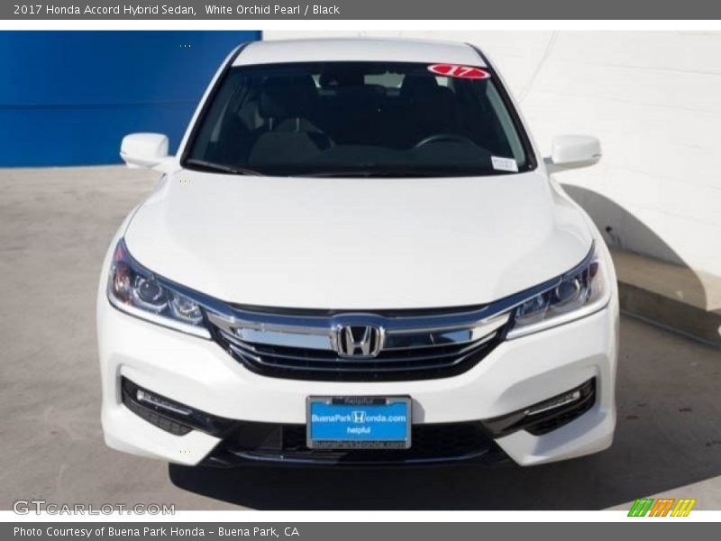 White Orchid Pearl / Black 2017 Honda Accord Hybrid Sedan
