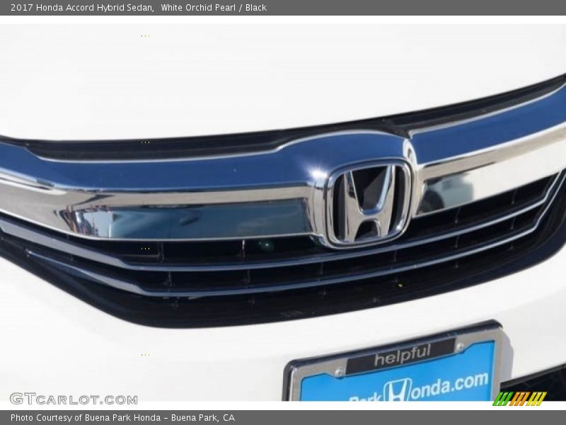 White Orchid Pearl / Black 2017 Honda Accord Hybrid Sedan