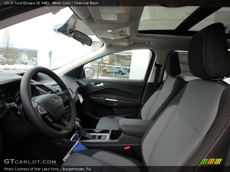 White Gold / Charcoal Black 2018 Ford Escape SE 4WD