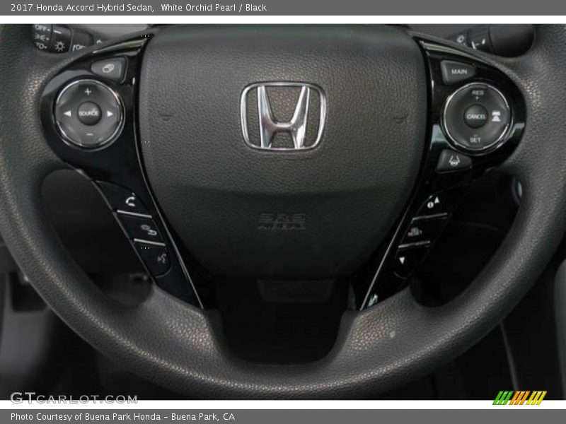 White Orchid Pearl / Black 2017 Honda Accord Hybrid Sedan