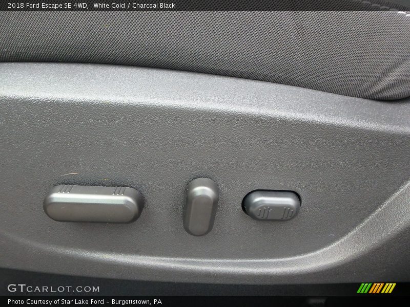 White Gold / Charcoal Black 2018 Ford Escape SE 4WD