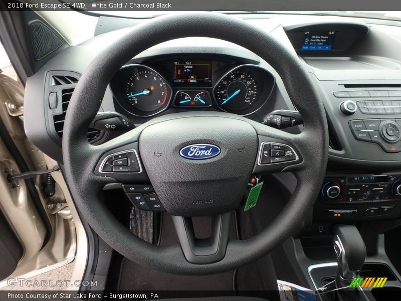 White Gold / Charcoal Black 2018 Ford Escape SE 4WD