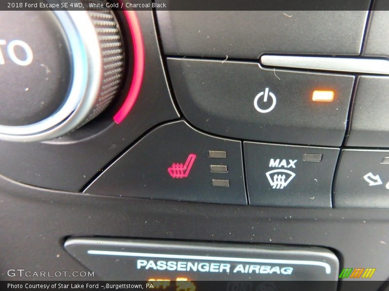 White Gold / Charcoal Black 2018 Ford Escape SE 4WD