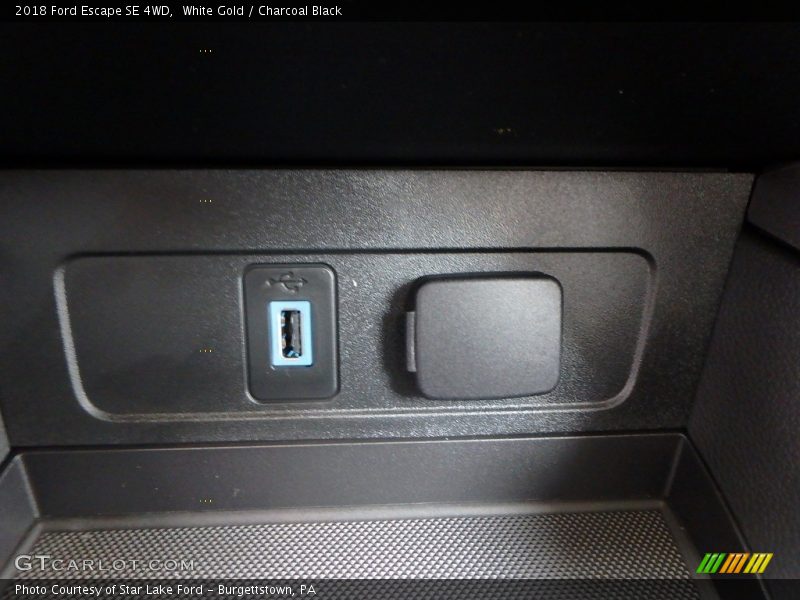 White Gold / Charcoal Black 2018 Ford Escape SE 4WD