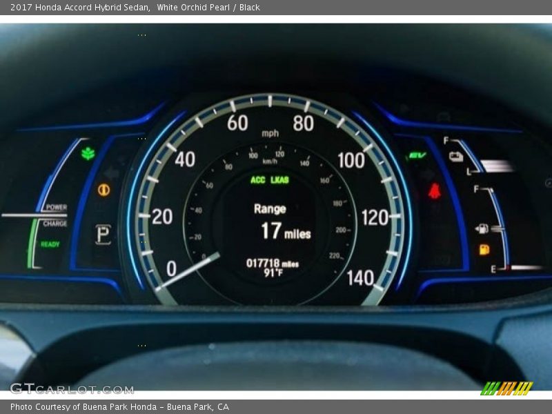 White Orchid Pearl / Black 2017 Honda Accord Hybrid Sedan