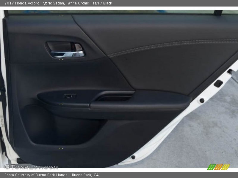 White Orchid Pearl / Black 2017 Honda Accord Hybrid Sedan