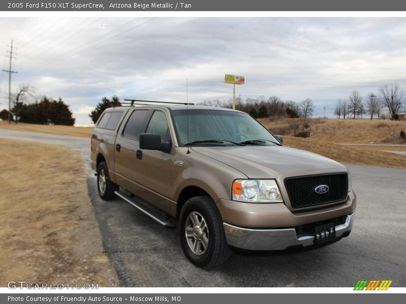 Arizona Beige Metallic / Tan 2005 Ford F150 XLT SuperCrew