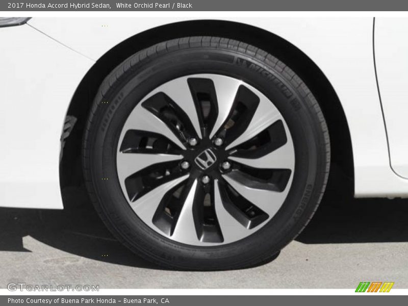 White Orchid Pearl / Black 2017 Honda Accord Hybrid Sedan