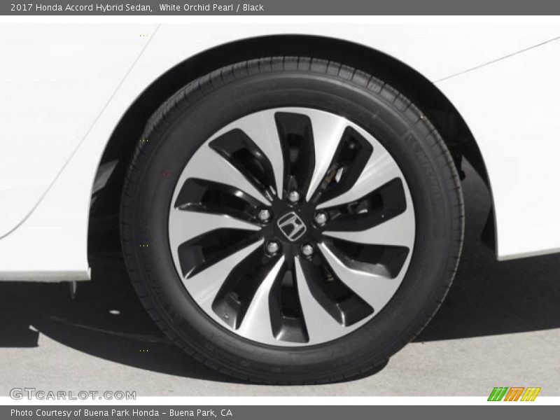White Orchid Pearl / Black 2017 Honda Accord Hybrid Sedan
