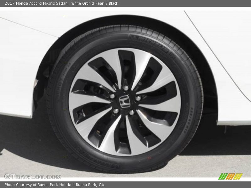 White Orchid Pearl / Black 2017 Honda Accord Hybrid Sedan